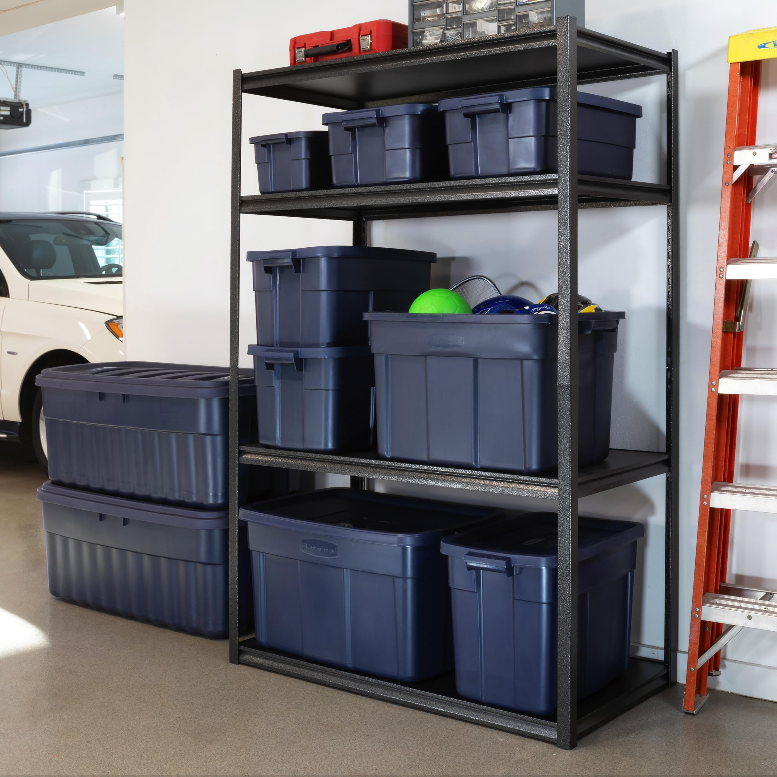 Rubbermaid RMRT180051 18 Gal Pack of 6 Roughneck Storage Totes